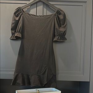 Princess Polly Black Puff Sleeve mini Dress